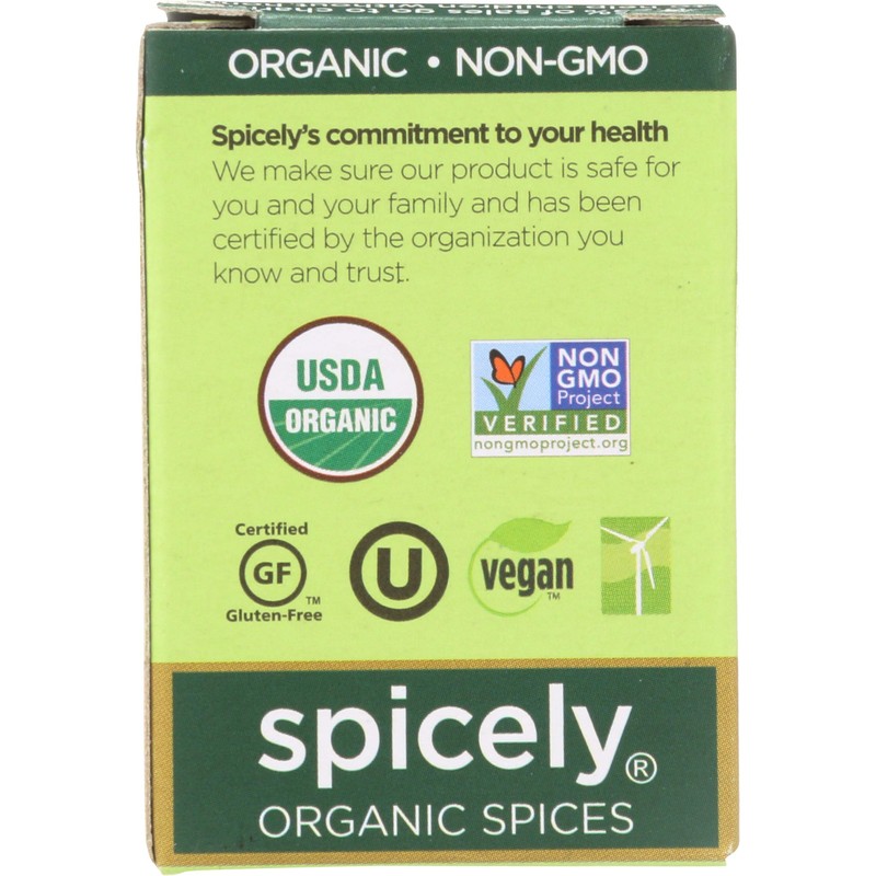 Spicely Organic Basil 0.1 Oz Certified Gluten Free