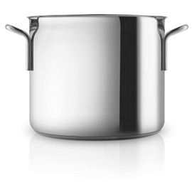 Eva Trio | Stainless Steel Pot 4.8 L 7.8 Inch Perfect for a Large Portion of Soup, Braised Dishes, Cooking a Soup Chicken or Homemade Broth Polished Steel