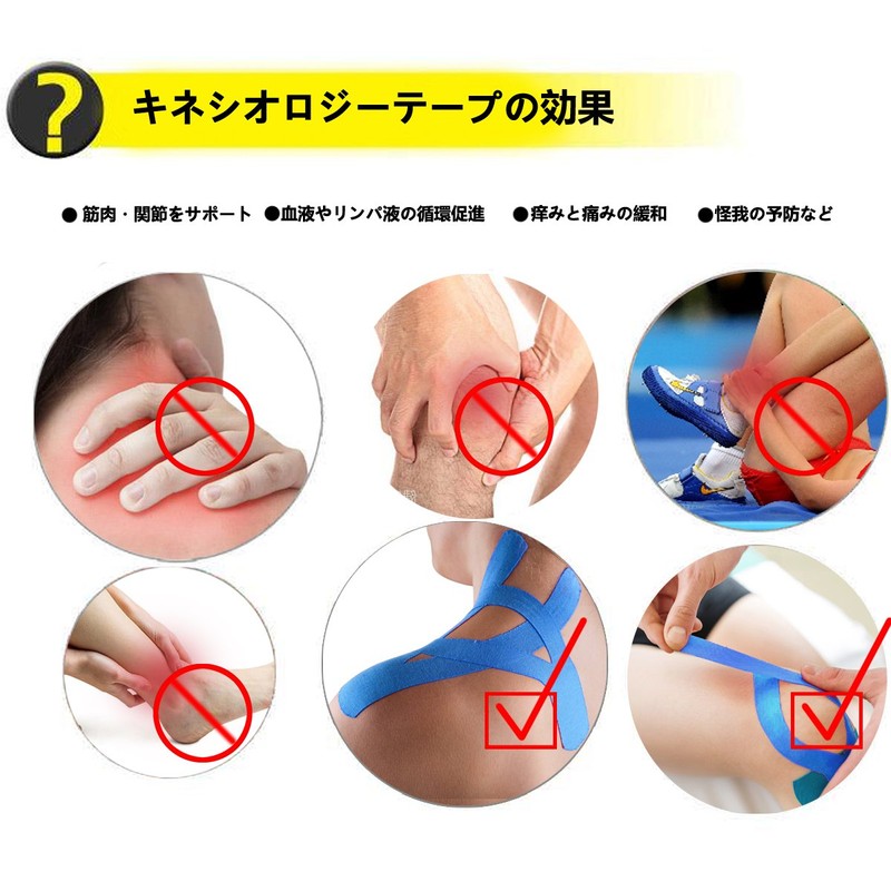 Kinesiology Tape, For Muscles, Joint Support, Stretchable, Sweatproof, Performance Enhancing,