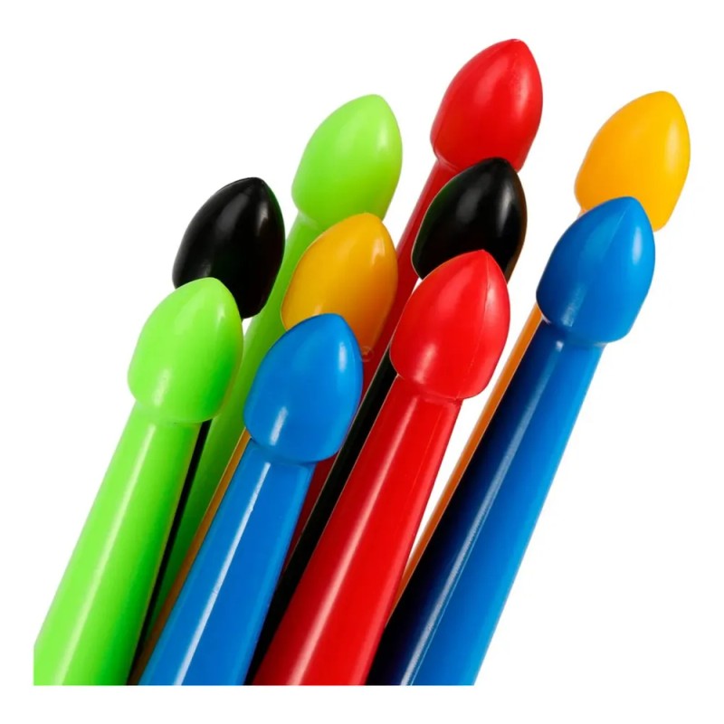 5 Pares Baquetas 5a Baquetas Para Tambor Instrumentos,nilón Mixto 5a