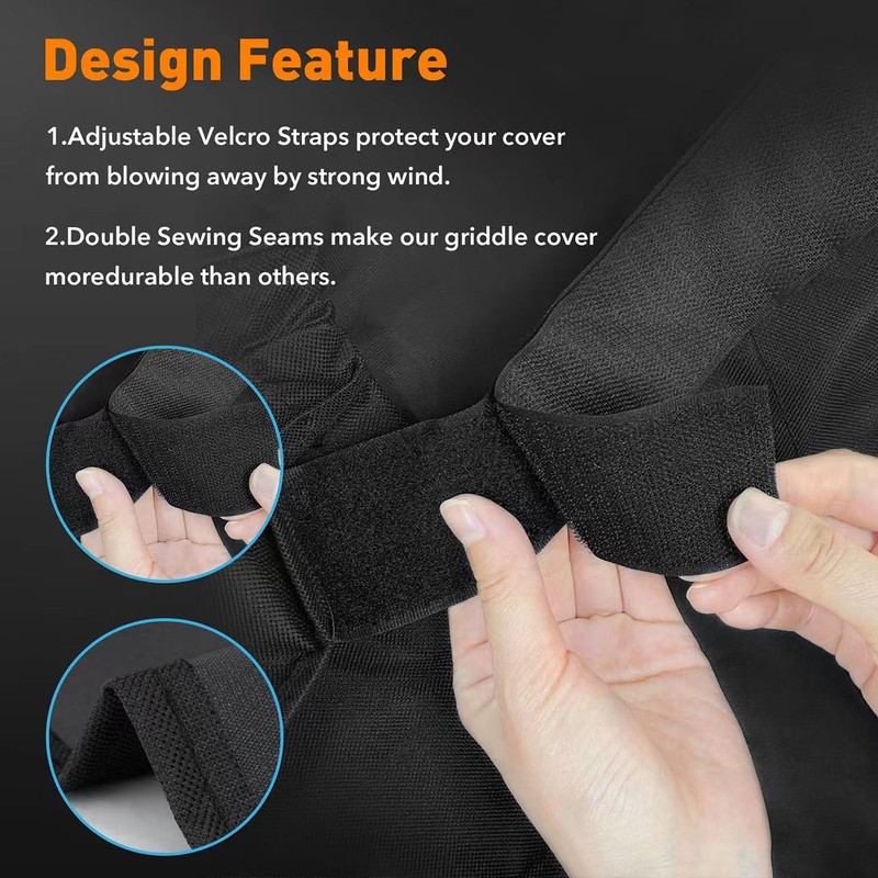 Heavy Duty Grill Cover Compatible with 1813 Blackstone 22inch Tabletop