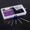 Swpeet 340Pcs 304 Stainless Steel Cotter Pin Clip Key Fastener