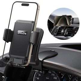 JunDa Car Smartphone Holder, Air Conditioner Vent 360 Degree Rotation, Freely Adjustable, Smartphone Stand, Easy to Install and Remove, Compatible with All Smartphones