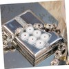 SHOWERORO 1Set Gemstone Display Box with Lid Jewelry Organizer Case
