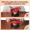 OOKUU Apple Slicer Corer, [Large Size] 8-Blade Heavy Duty Apple