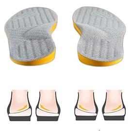 Goofort Orthotic Insoles for Women Men Posture Corrector 4 in 1 Gel Insoles Flat Feet Arch Support Orthopedic Overpronation Supination