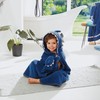 Erwin Müller Children's Hooded Bath Towel Shark Walk, Terry, Blue,
