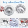 Sink Drain Strainer - Sink Stopper for Kitchen Drain,3 in
