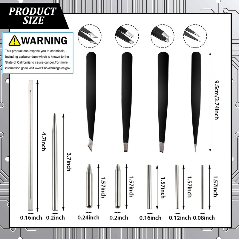 24pcs Metal Puzzle Tool Set DIY Model Kits With Clippers,