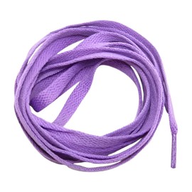 [F NODE] 靴紐 シューレース 平タイプ ライトパープル 120cm 1足分2本入り くつひも 平 登山 スポーツ 平紐 アウトドア 結び方 スニーカー おしゃれ 通し方 靴ひも 長さ ほどけない 紫