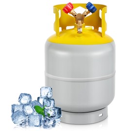 FAHKNS Refrigerant Recovery Tank 30 LB for R22, R134A, R410A Refrigerant with 1/4 SAE Y-Valve Liquid/Vapor Reclaim Tank Reusable