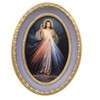 Needzo Divine Mercy Framed Print, Oval Gold Toned Frame, Traditional