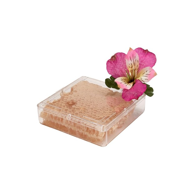 Pioneer Plastics 091C Clear Square Plastic Container, 4.3125" W x