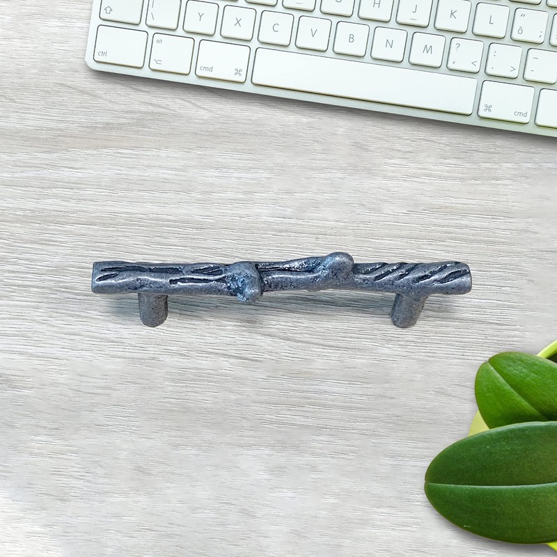 AuRiver 6 pcs Tree Branch Cabinet Handles Twig Branch Cabinet