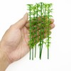 Attuslla Model Miniature Bamboo Trees, Green Plastic Bamboo Trees for