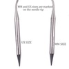 Circular Knitting Needles 32inches/80cm,Size US 8.0(5mm) Stainless Steel Round Knitting