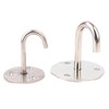 1P fixed steel hook loop J type small 3ea