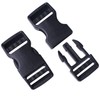 GYGYL 4 Pack 3/4" Wide Plastic Side Release Buckle Clip