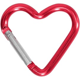 Pink Outdoor Carabiner Heart Keychain Clip Aluminum Alloy Rings Climbing Clips,Accessory and Keychain Carabiners,Spring Snap Hook Carabiner,Portable Spring Snap Hook Carabiner Accessories,Car Keychain