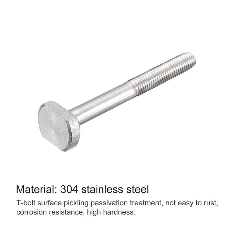 uxcell T-Slot Bolts, 1pcs M10x90mm T Slot Drop-in Stud Sliding