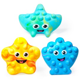 Tub Works® Tub Poppers™ Popping Kids & Toddler Bath Toys, 3 Pack | Push, Poke, Squish & Pop it Fidget Toys for The Bathtub | Irresistible Bubbles with Satisfying 'Pops' | Multi Sensory Kids Bath Toys