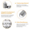 VIGRUE Pack of 260 Grub Screws Taper Tip Hex Grub
