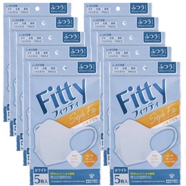 [Set of 10] Fitty Style Fit 3D White Regular 5 Pieces