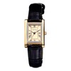 Lancardo Small Wristwatch for Women: Analog Quartz Square Leather Strap