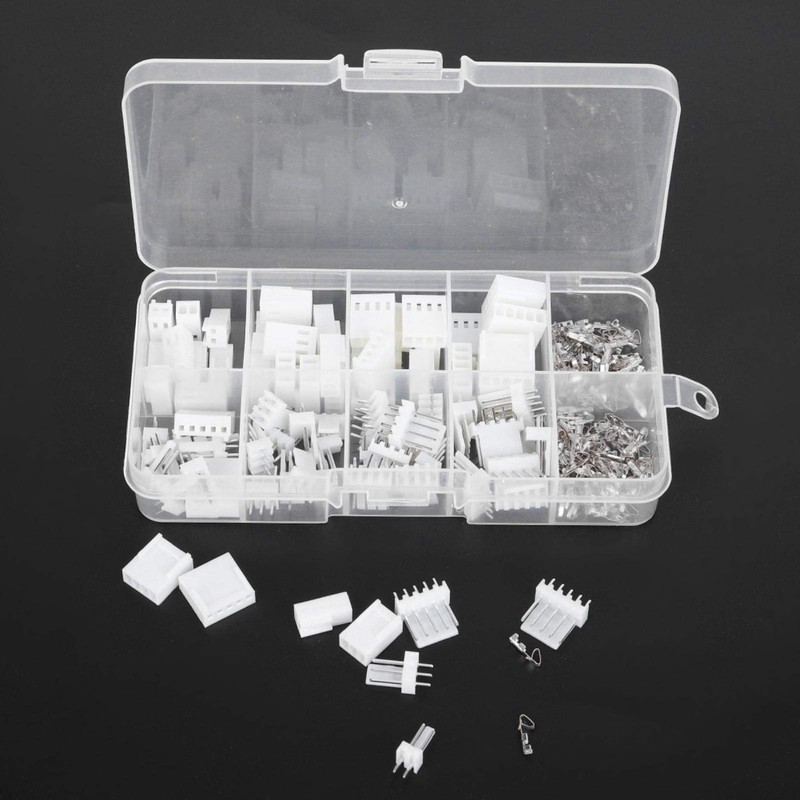 230pcs JST-XH Connector Kit Straight Outer Needle 2.54mm 2/3/4/5PIN Connection