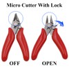 6 Pcs Wire Cutter, 3.5inch Spring-Loaded Cutting Pliers Micro Flush