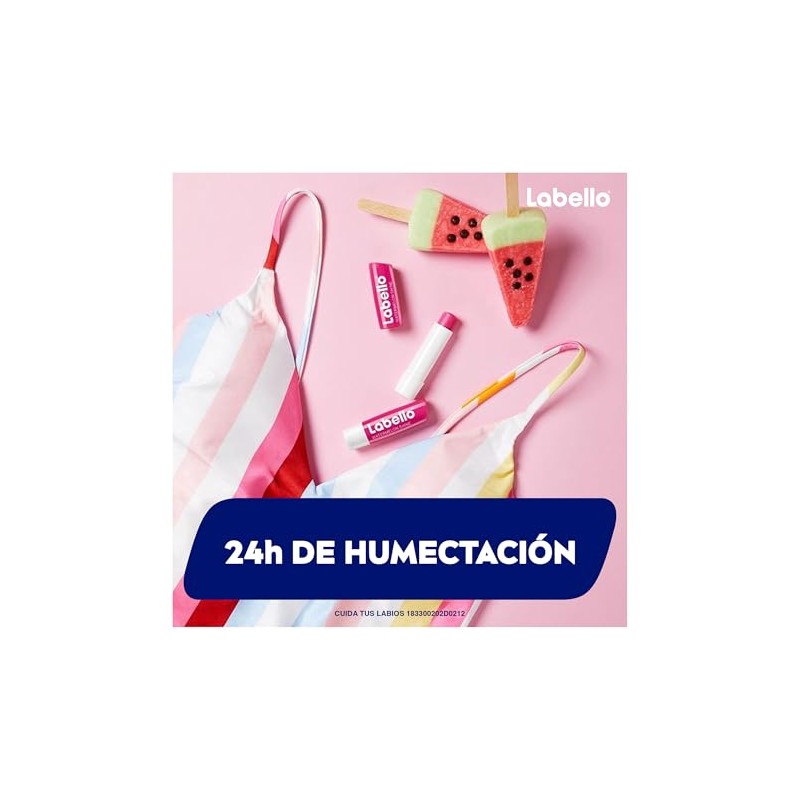 LABELLO Bálsamo labial con color Sandía (4.8g) protector labial con