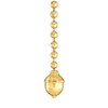 B&P Lamp® Antique Style Acorn Pull Chain, Unfinised Brass