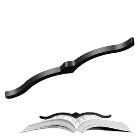 Fieekty Book, Paperweight, Stylish, Calligraphy, Heavy for Paintings, Iron Cookbook, Black, Approx. 7.5 oz (212 g)