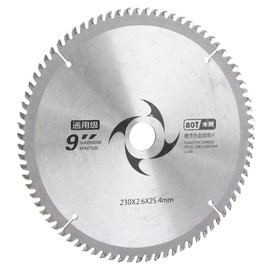 Marhynchus Woodworking Saw Blade, 9 inches Carbide Circular Saw Blade for Woodworking Universal Model Ultra‑High Strength Cutting Disc(80T)