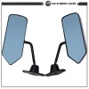 Silscvtt Side Rearview Wing Mirrors F1 Retro Style Racing Universal