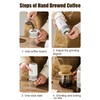 Portable Electric Burr Coffee Grinder 13W 200ml USB Rechargeable Adjustable