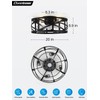 Conciseer 16 Inch Caged Ceiling Fans with Lights and Remote,