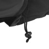 Bicycle Rear Seat Bag Black Large Capacity Canvas Waterproof Elastic