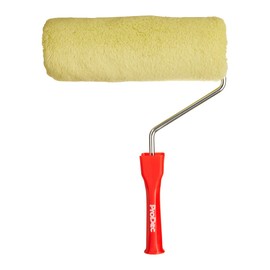 ProDec 225mm Woven Masonry Paint Roller and Frame, Heavy Duty Paint Roller Set for Painting with Smooth and Textured Masonry Paints on Exterior Walls
