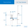 Danze D495002 1-1/4-Inch Metal Pop-Up Drain Assembly with Lift Rod