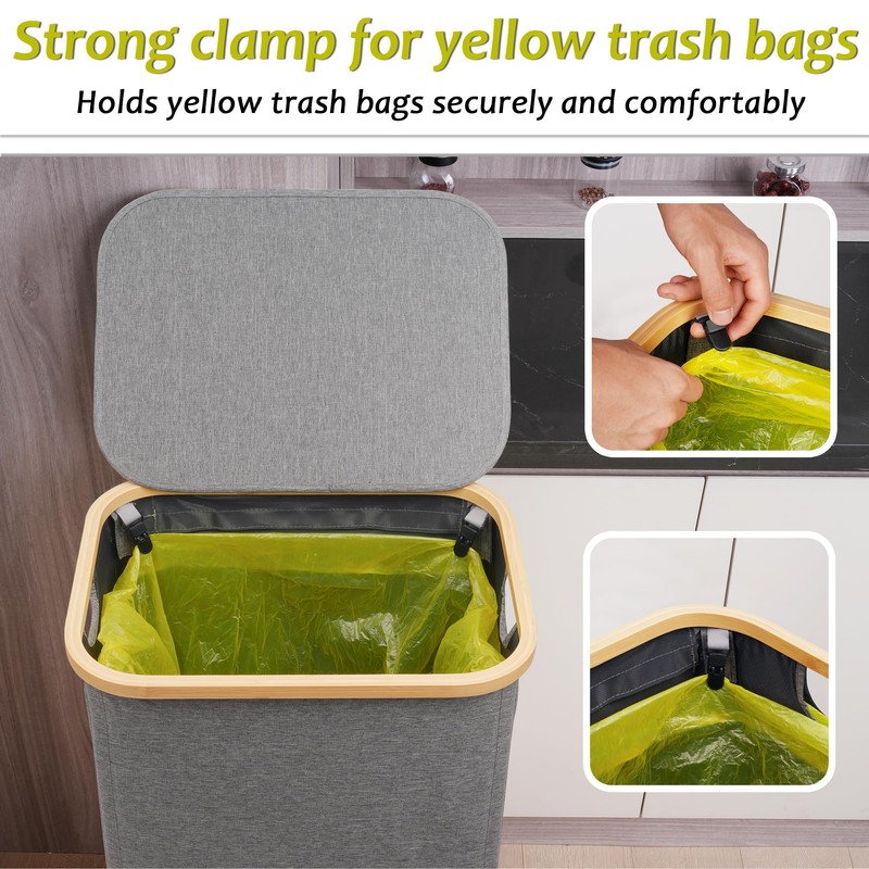 efluky Recycling Bin Holder 100L, 26 Gallon Trash Can with