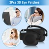 2Pcs Left Eye Patches for Adults,3D Adjustable Eyepatchs for Left