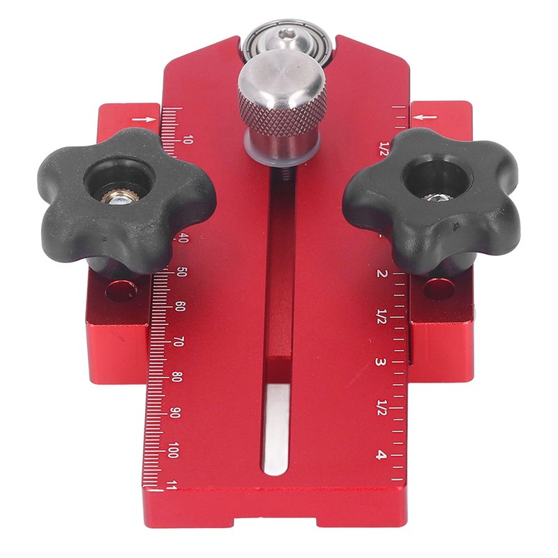 Table Saw Limit Fence Aluminum Alloy Red Retractable Adjustable Table