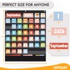 OFFSLIN Classroom Calendar Pocket Chart with 84pcs Cards, Kids Calendar