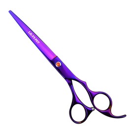 LILYS PET Professional PET Grooming scissors Kit,Coated Titanium,Sharp and Strong Stainless Steel Blade for Dogs Cats Hair Cutting,3 Pieces of Scissors with a Comb and a Case (7.0 inches, Blue)