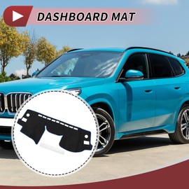 HEROFFIX Dashboard Dash Cover for Subaru XV/IMPREZA 2012-2016 Interior Dashboard Mat Black Blue Suede