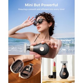 Trimcoo Magnetic Replacement Blade for Bikini Trimmer, Only Fit for H3 Bikini Trimmer Accessories, Wet/Dry, Easy to Clean,Head 1 Pack, 0mm Skin Protector, 3mm Body Comb-S-130501