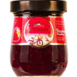Tuscanini Premium Italian Raspberry Preserves, 11.64 oz Jar, Spreadable Fruit Jam, No High Fructose Corn Syrup, No Preservatives, Non GMO, Gluten Free