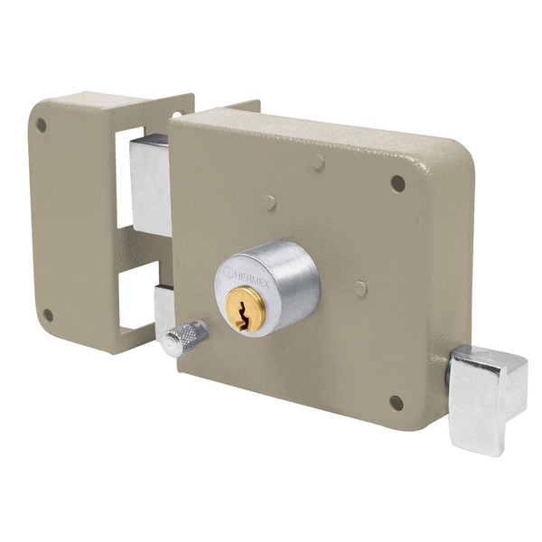 Rim lock, classic, easy-install, left, blister