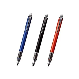 Uni Mechanical Pencil Kurutoga Advance 0.5mm 3-Pencil Bundle Set, Navy (M55591P.9), Black (M55591P.24), Red (M55591P.15)
